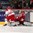 TORONTO, CANADA - DECEMBER 30: Denmark's Oliver Bjorkstrand #27 scores the shootout game winning goal against Switzerland's Gauthier Descloux #29 during preliminary round action at the 2015 IIHF World Junior Championship. (Photo by Andre Ringuette/HHOF-IIHF Images)

